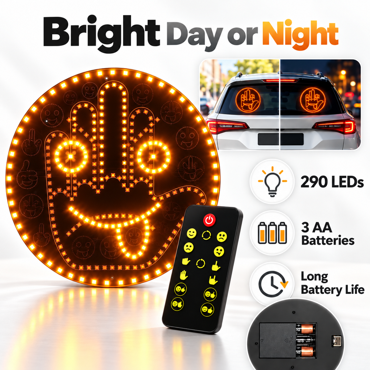 Road Buddy™ LED Car Gesture Light