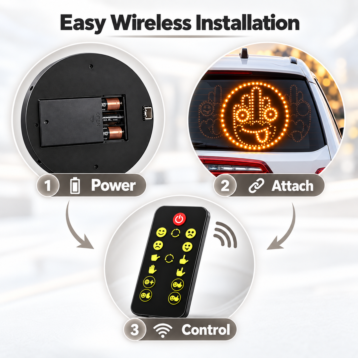 Road Buddy™ LED Car Gesture Light