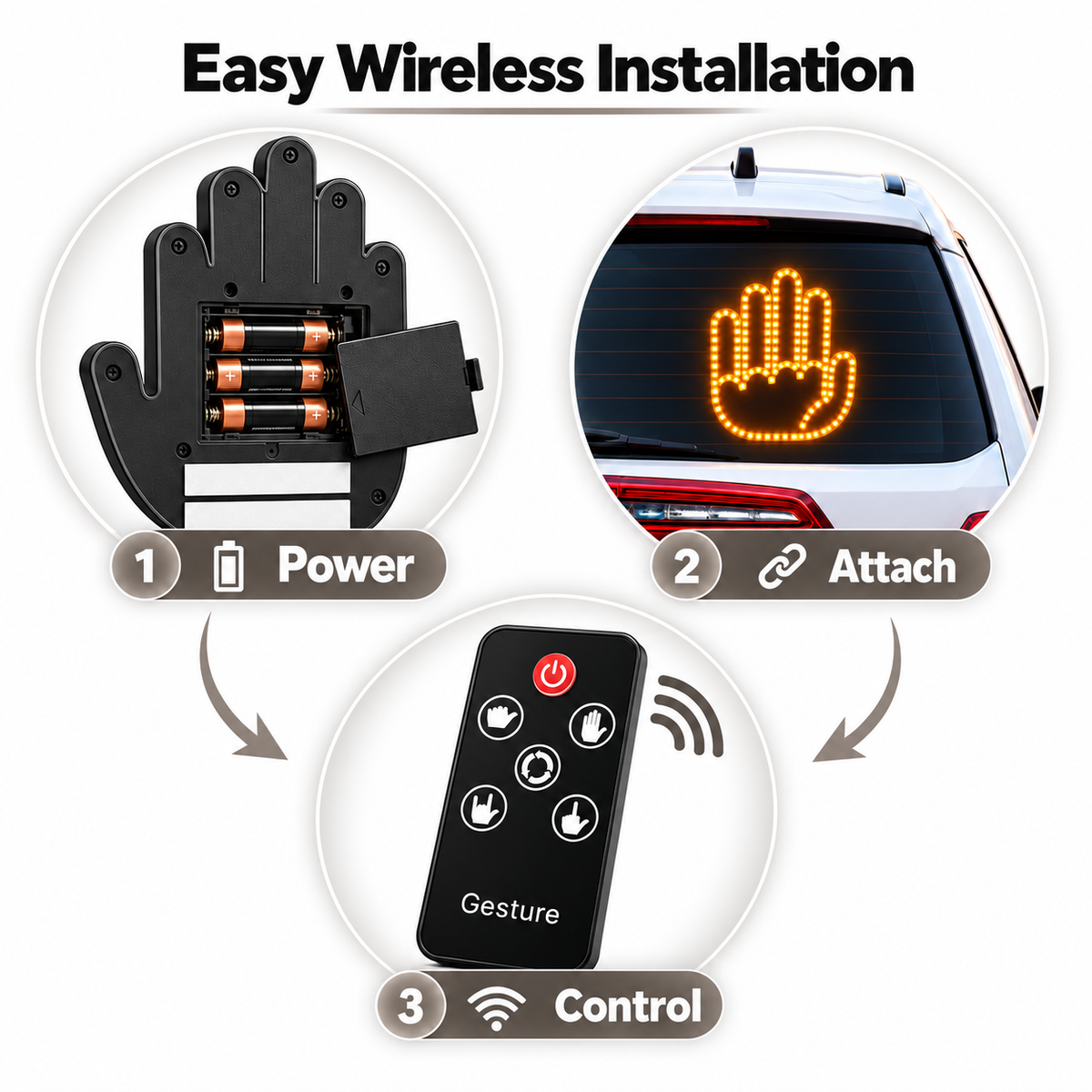 Three-step Road Buddy battery, mounting and remote setup